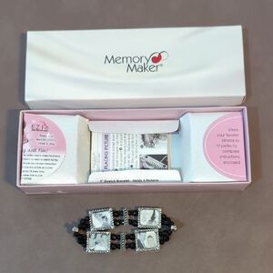 Memory Maker 7” Stretch Bracelet Holds 4 Photos